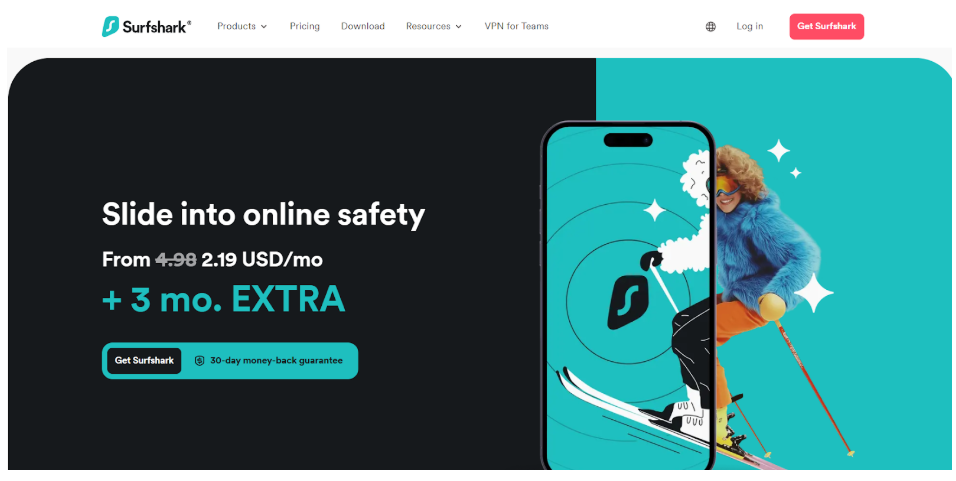 Supershark VPN home page