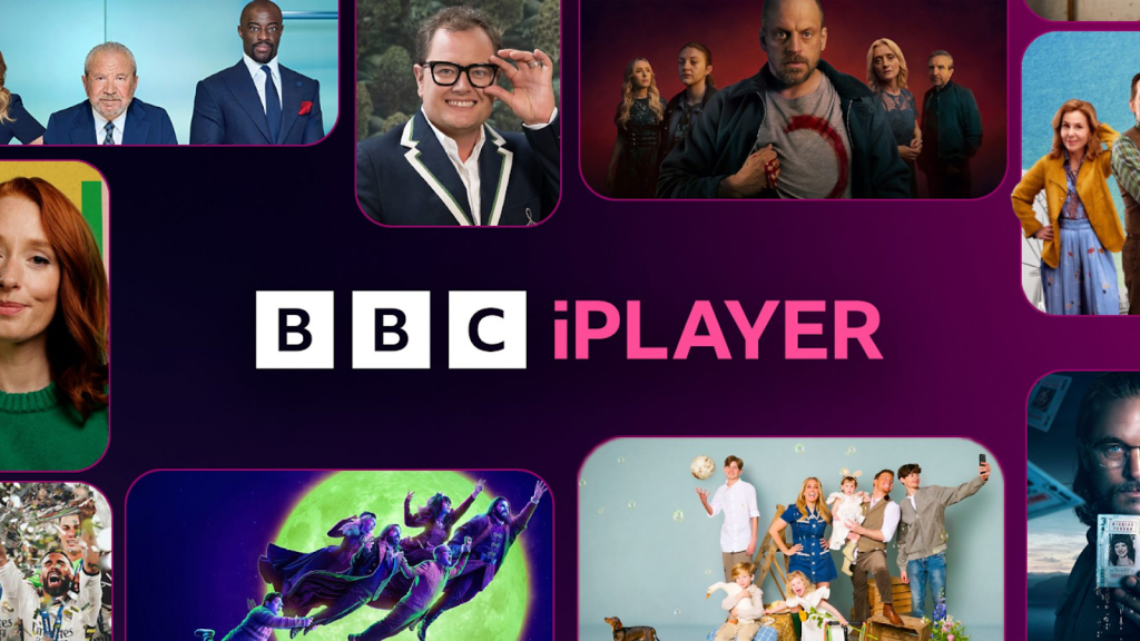 BBC iPlayer home page content