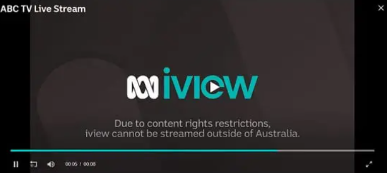 ABC iView Location Error
