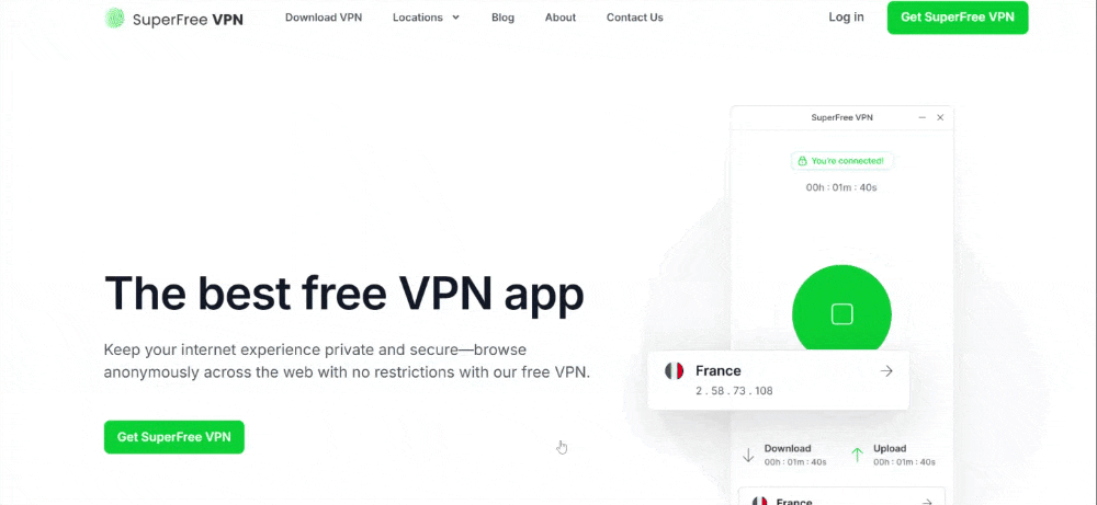 SuperFree VPN To Access Freevee