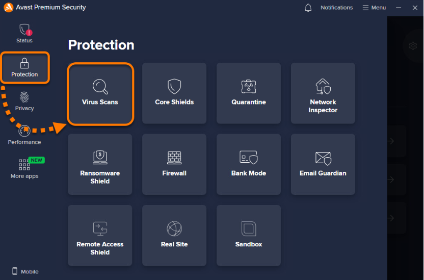 Avast Antivirus Smart Scan