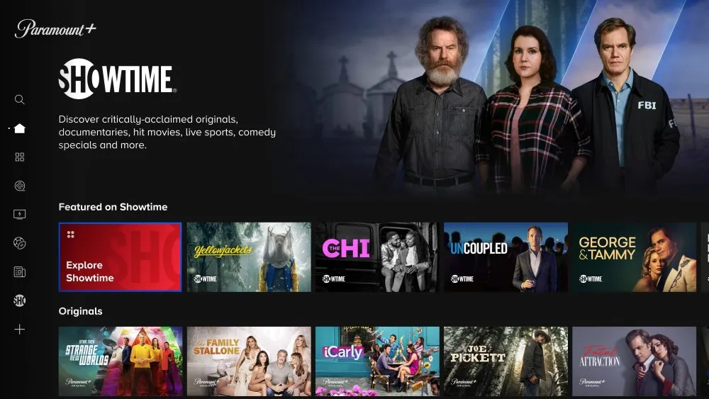 Paramount plus with Showtime 