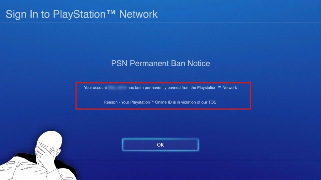 playstation accoubnt ban