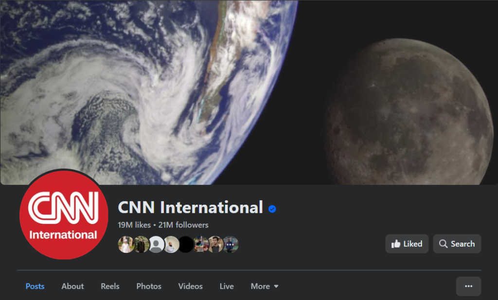 CNN facebook page