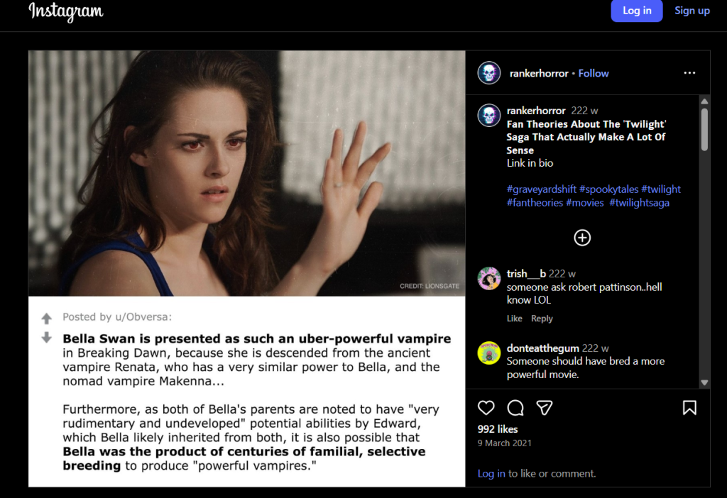 Twilight movie fan theories