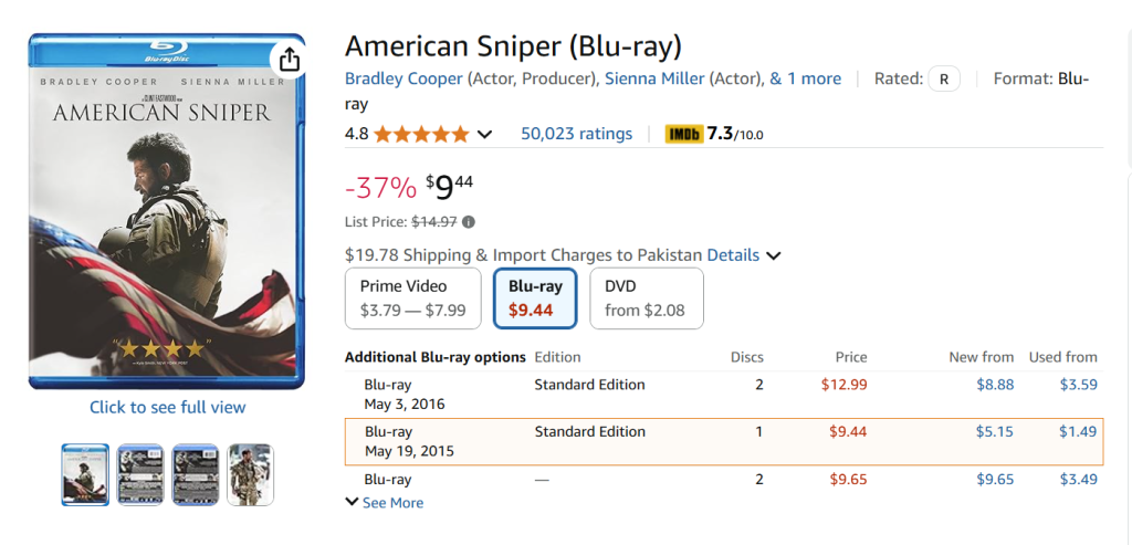 Buy American Sniper on amazon