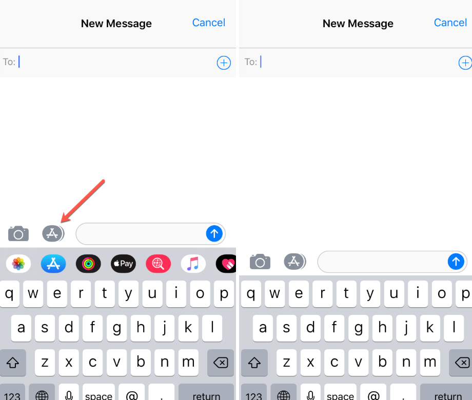 app drawer on messenger app