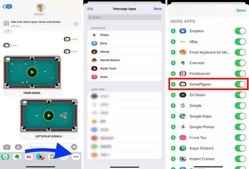 Messenger app on iPhone