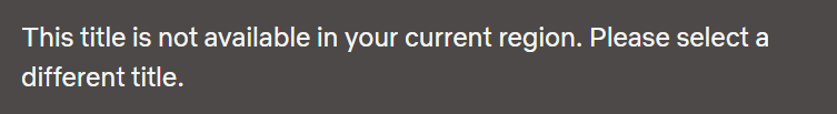 Netflix content blocked error
