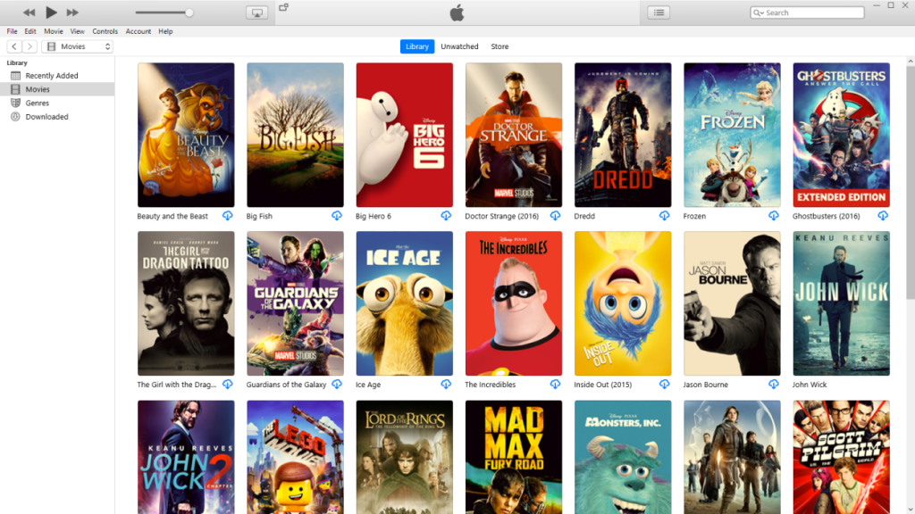 top movies on iTunes