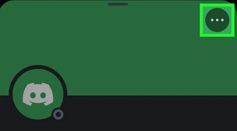 discord mobile app three dots menu