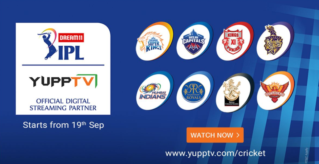 watch IPL on Yupp TV